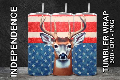 American White-tailed Deer Tumbler 1 Graphic by SummerPrints · Creative Fabrica
