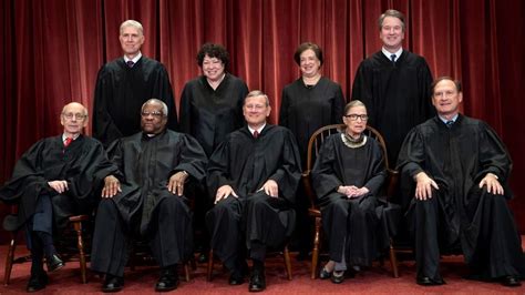 The 9 current justices of the US Supreme Court