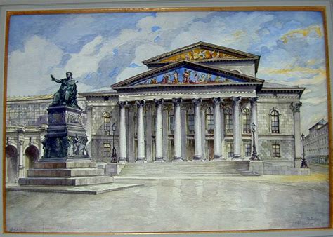 The Munich Opera House - Adolf Hitler - WikiArt.org - encyclopedia of ...