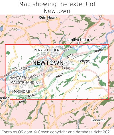 Where is Newtown? Newtown on a map