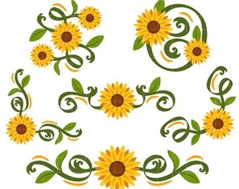 Download High Quality sunflower clipart border Transparent PNG Images ...