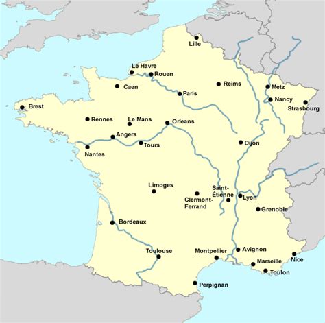 map of france major cities - Google Search France City, France Map, Caen, Le Havre, Reims, Brest ...