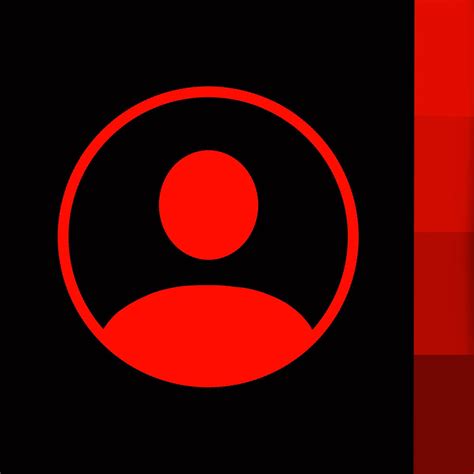 contacts app icon | Red and black wallpaper, Mobile app icon, Dark red wallpaper