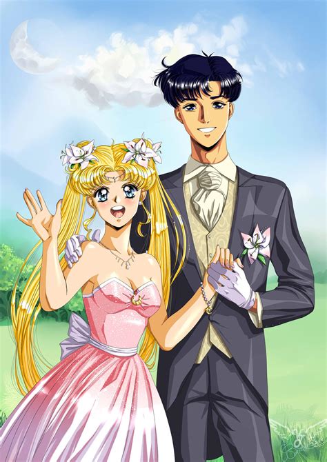 Mamoru and Usagi by Vladta on DeviantArt