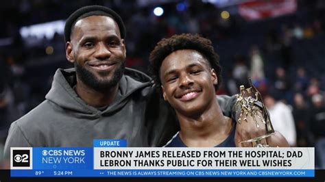 Bronny James released from hospital after suffering cardiac arrest - YouTube