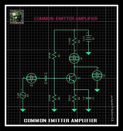 common emitter amplifier | Common emitter, Electrical projects ...