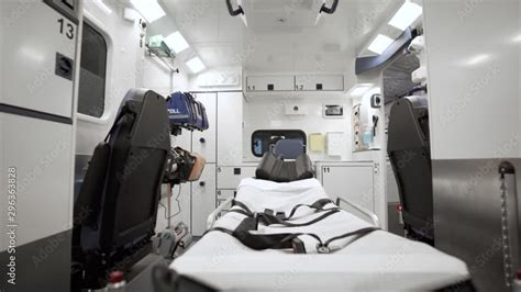 Inside a first response ambulance vehicle Stock Video | Adobe Stock