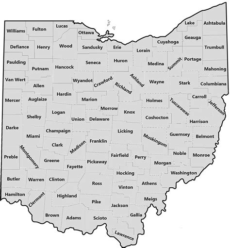 Map Of Ohio Townships - Aloise Marcella