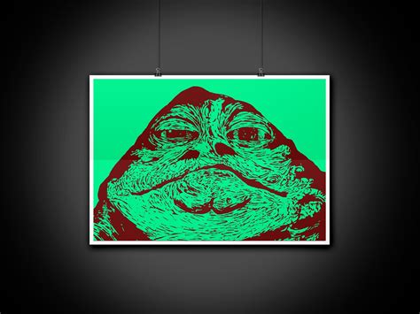 Jabba the Hutt Color Portrait Art Illustration Print - Etsy