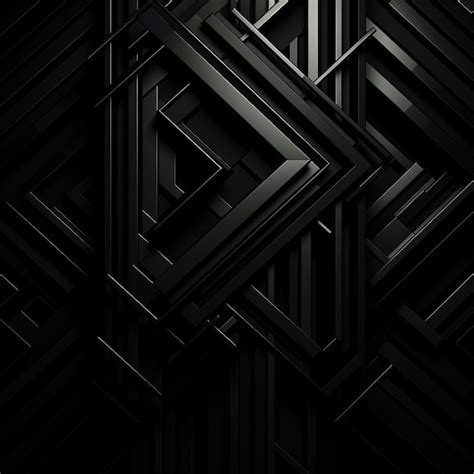 Premium Photo | Geometric black background abstract 4k dark tone black wallpaper backdrop ...