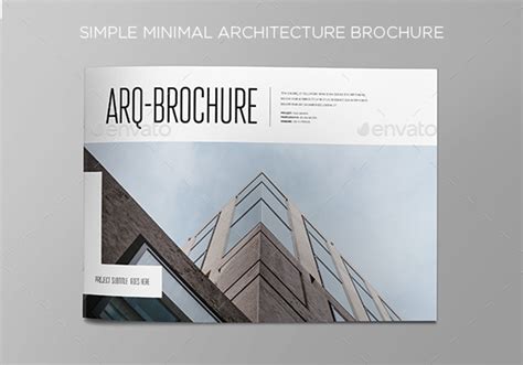 Architecture Brochure - 15+ Examples