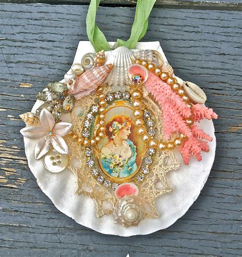 Shell crafts, Seashell crafts, Seashell art