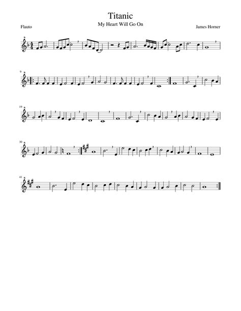 Titanic Sheet music for Recorder (Solo) | Musescore.com