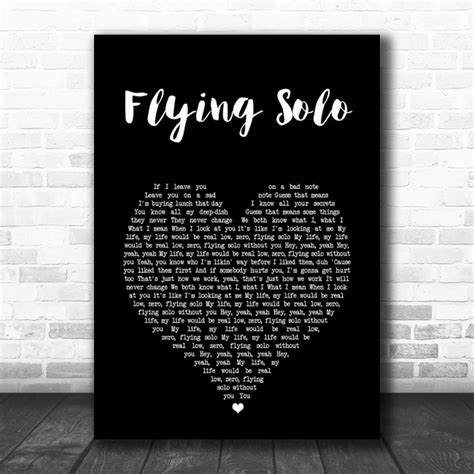 Julie and the Phantoms Cast Flying Solo White Heart Song Lyric Art Print - Song Lyric Designs