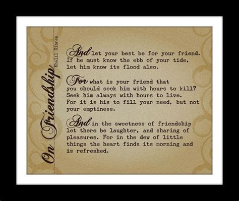 Khalil Gibran Quotes On Friendship. QuotesGram