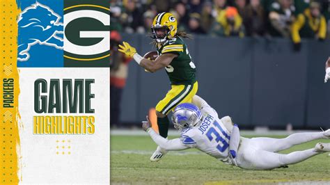 Aaron Jones earns hard-fought 17 yards | Packers vs. Lions