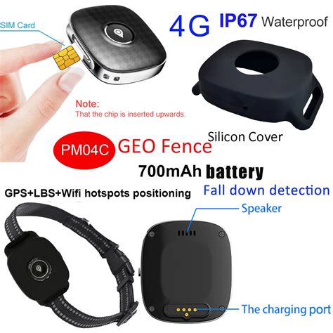 China Manufacture IP67 Waterproof 4G Cat Dog GPS Tracker Device with ...