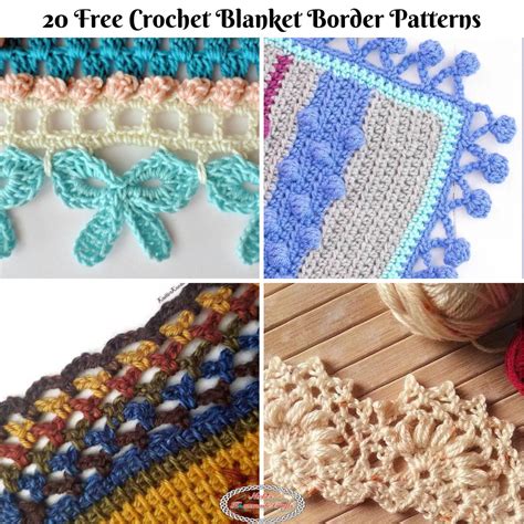 20 Jaw-dropping Free Crochet Blanket Borders - Nicki's Homemade Crafts