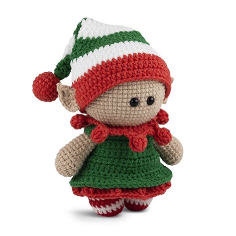 Amigurumi doll in Christmas Elf outfit pattern - Amigurumi Today