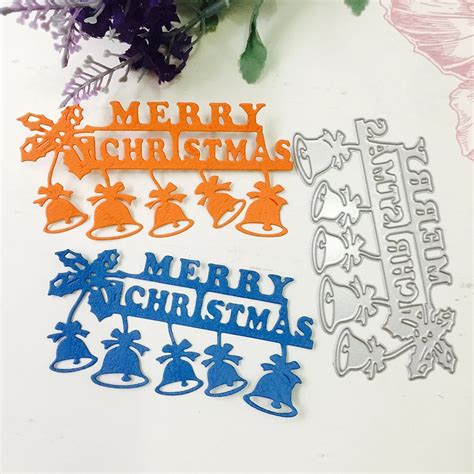 100*52mm Merry Christmas Dies Metal Cutting Dies new 2018 scrapbooking ...