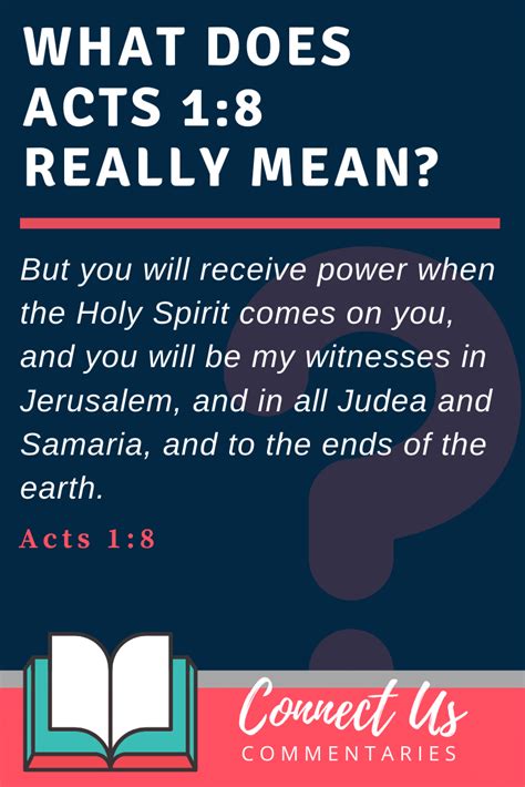 Acts 1:8 Meaning of You Will Receive Power – ConnectUS