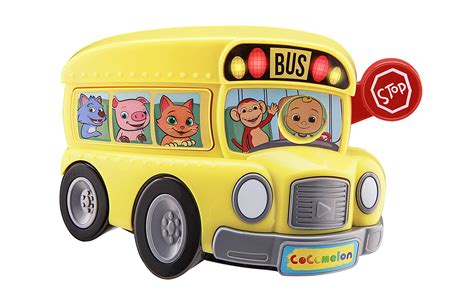 Buy Cocomelon Musical Bus for Kids - Yellow School Bus with Built-in ...