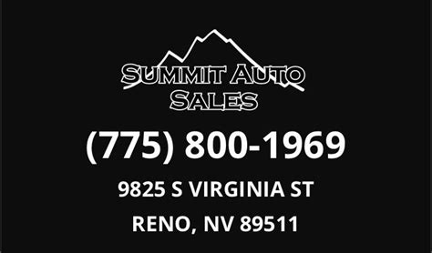 SUMMIT AUTO SALES - Updated December 2024 - 9825 S Virginia St, Reno, Nevada - Car Dealers ...