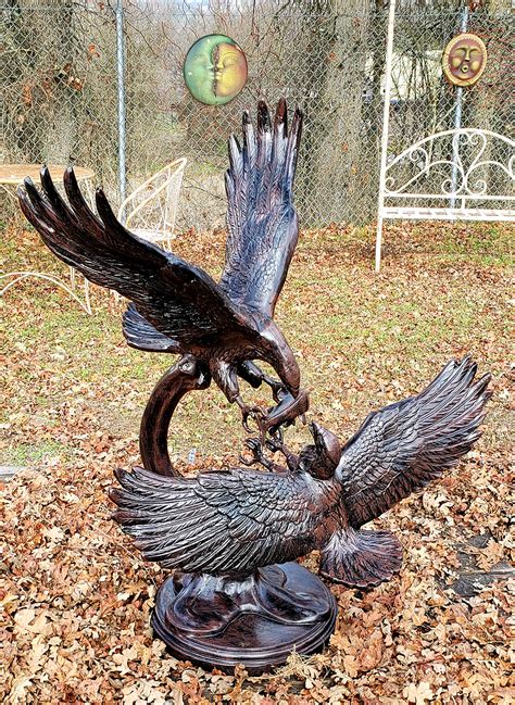 Metal Eagle Garden Statues and Sculptures | Eagle Yard Art, Ornaments