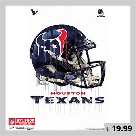 Houston Texans 22.4'' x 34'' Helmet Poster | Houston texans, Nfl ...