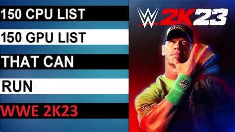 WWE 2K23 Pc Game - Minimum System Requirements | Gaming Ocean - YouTube