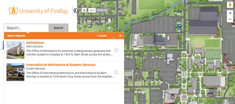 University Of Findlay Campus Map