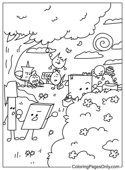 Battle for Dream Island Coloring Page to Printable - Free Printable ...