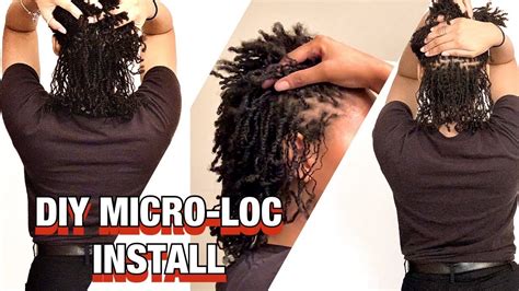 DIY Micro-Locs | Two- Strand Twist Self Installment | Ariel Deann - YouTube