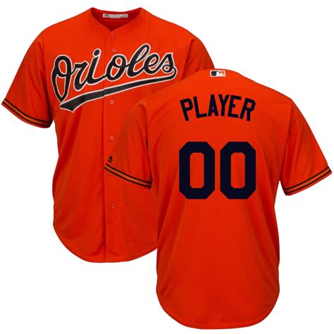 Men's Majestic Orange Baltimore Orioles Cool Base Custom Jersey