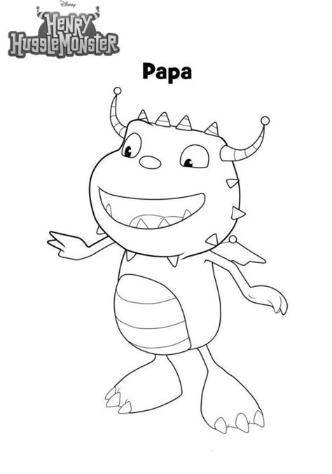 Henry Hugglemonster Coloring Pages - Coloring Home