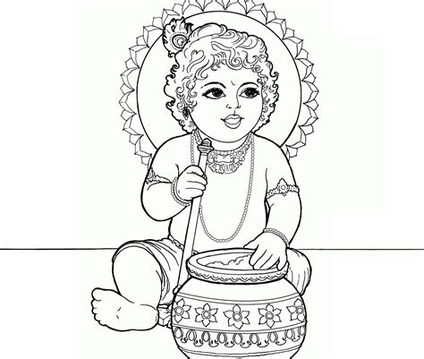 krishna coloring - Google Search | Mandala design art, Coloring book ...