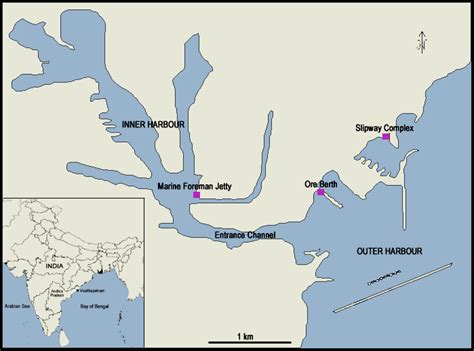 Map of Visakhapatnam harbour | Download Scientific Diagram