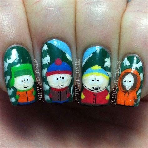 South Park Nails omg I wish I could do my nails like this! | Makeup nails art, Manicure, Nail ...