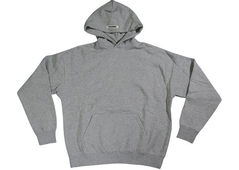 FEAR OF GOD ESSENTIALS 3M Logo Pullover Hoodie Dark Heather Grey/Grey ...