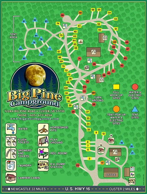 Big Pine Campground Map