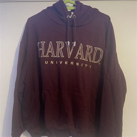 Harvard University Embroidered Hoodie Limited... - Depop