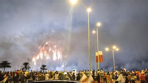 Doha Qatar 2020 Qatar national day fireworks 🎇 with drone show - YouTube