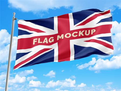 Free Country Flag Mockup PSD - Good Mockups