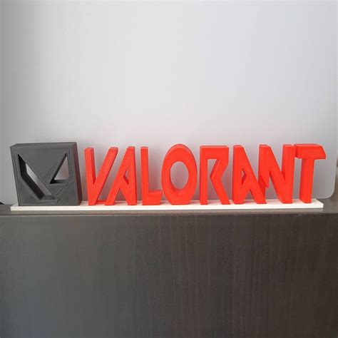 VALORANT LOGO With Text and Stand Inspired in the Game - Etsy