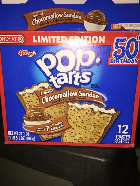 a box of pop tarts sitting on top of a counter