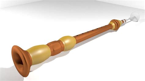 3d model serunai musical instrument