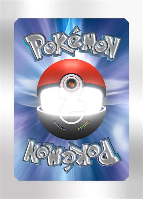 Pokemon Card - Back Design by Nova-Nebulas on DeviantArt