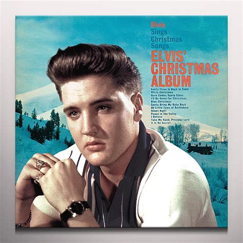 ELVIS' CHRISTMAS ALBUM Vinyl Record - Limited Edition, 180 Gram Pressing, White Vinyl