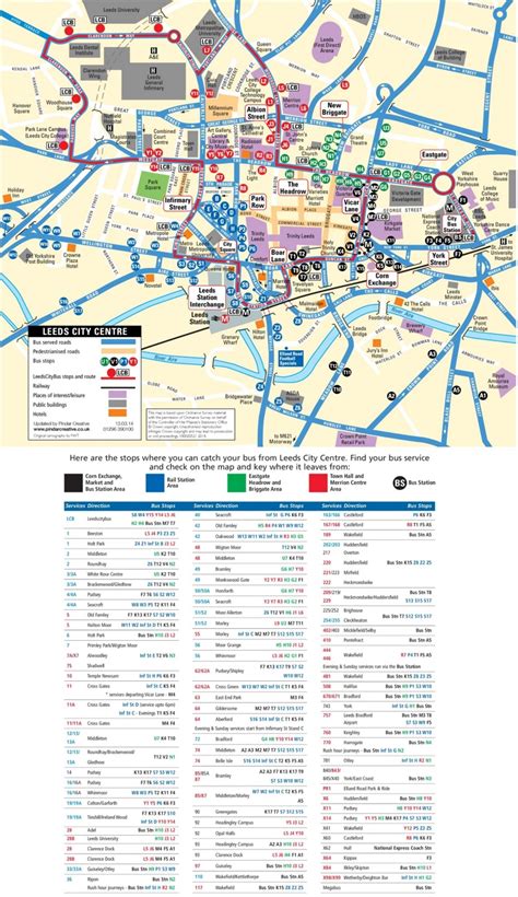 Leeds city center map