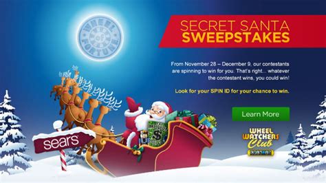 Wheel of Fortune Secret Santa Sweepstakes